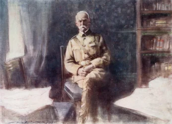 Lord Roberts in His Study, at Headquarters, Bloemfontein